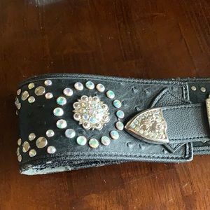 Bling wide belt
